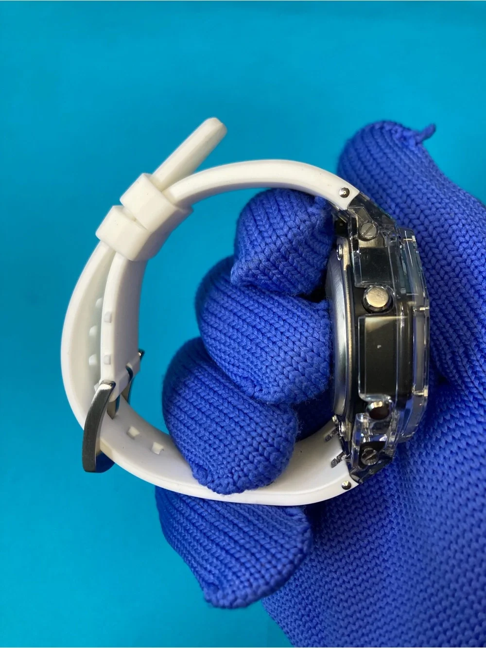 Custom G Shock Clear and White Colorway